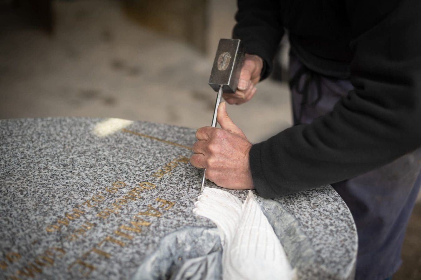 Photo de gravure réalisée à la main